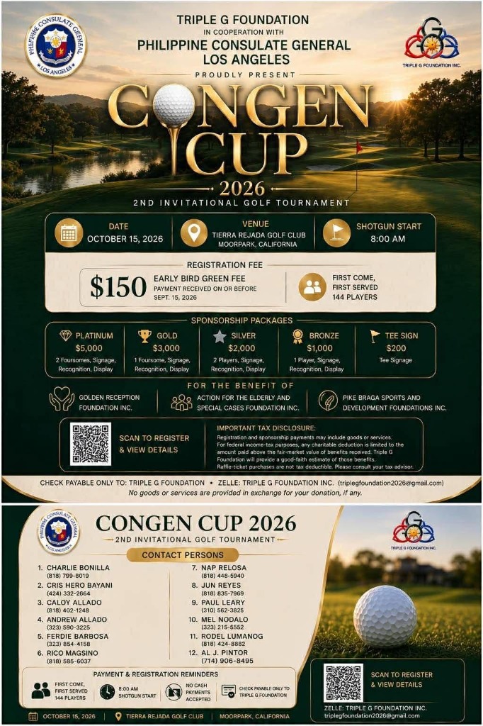 Congen Cup 2026 — 2nd Invitational Golf Tournament Flyer